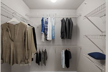 Spacious Closets at The Clairborne Apartment Homes, TX, 75050
